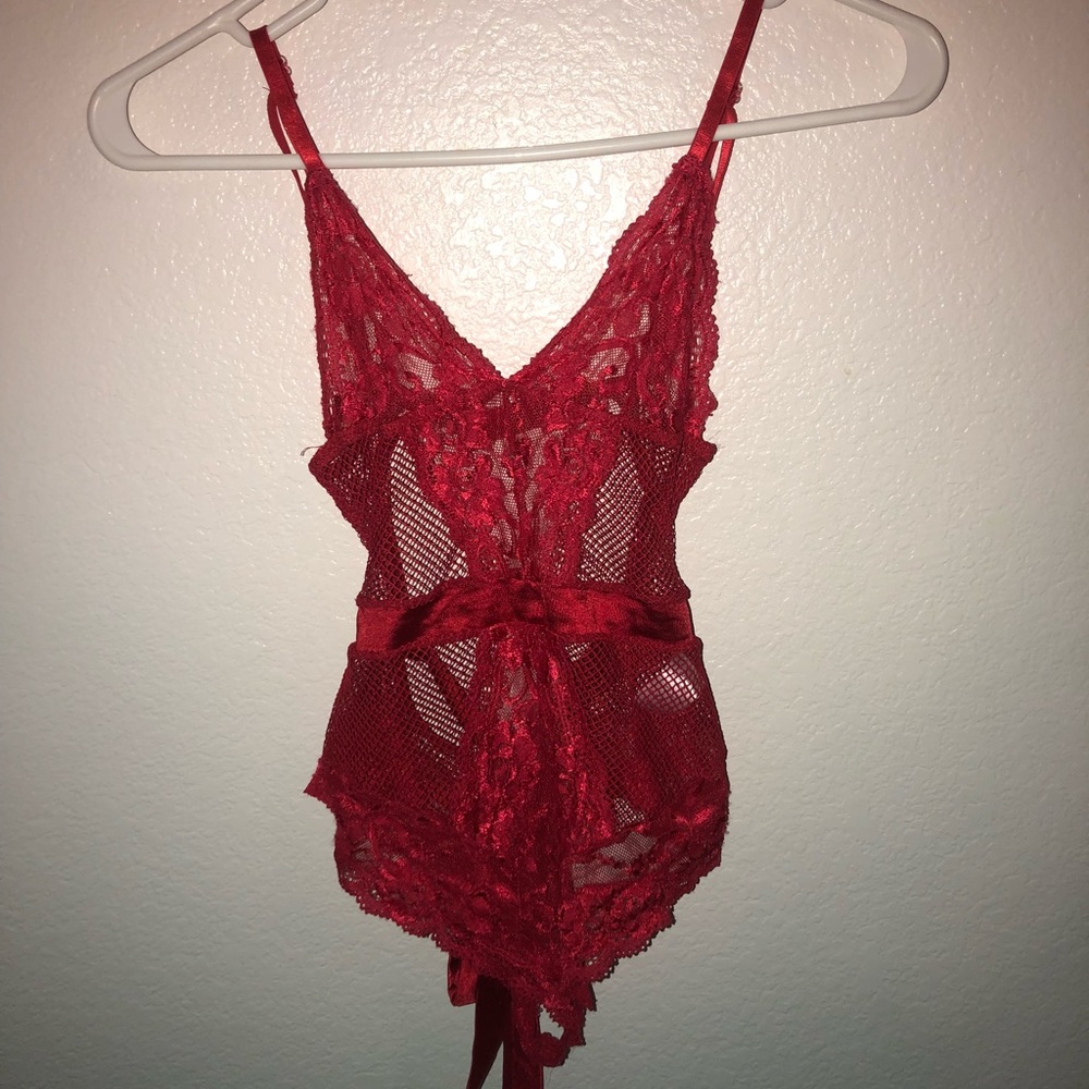 Cute red lingerie